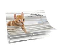 Bkljkf Calendario de gatos 2026 | Planificador de 13 meses - Calendario de animales colgable, para estudiantes, profesores, consejeros, autónomos, hogar, escuela, dormitorio, estudio, aula, oficina