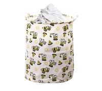 Bkljkf Cesta de lavandería para bebé, cesta de lavandería para niños, cesta organizadora para almacenamiento, diseño impermeable y dulce, elegante almacenamiento estético para habitación infantil