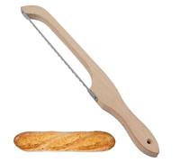 Bkljkf Cortador de pan de madera, cortador de de pan, de pan dentada, cortador de, acero inoxidable, herramienta de corte, herramientas para cortar simultáneamente, reservas de