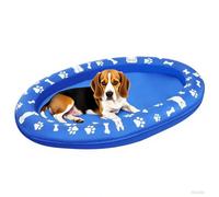 Bkljkf Esterilla de piscina para perros, ayuda de natación inflable para perros, juguete de agua para todos los tamaños, mascotas al aire libre, verano, lago, río, camping, fiesta