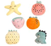 Bkljkf Hedgehog Trata y juguetes, juguete Hedgehog Treat Toy,6 x Felpa Hedgehog Tratamiento Variedad Pack - Lindo conejo pequeño - Juego de mordedura Animal Interactive Supplies para chinchilla