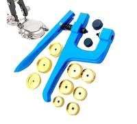 Bkljkf Juego de prensa de relojes con cierre de carcasa, herramientas para reparación de relojes, accesorios para mantenimiento de relojes con kit de cambio de para bricolaje y artículos