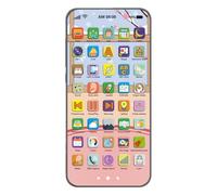 Bkljkf Juguete de Cuentos con Pantalla Táctil - Teléfonos Móviles Juguete con Pantalla Táctil - Teléfono con Luces Deslumbrantes Recargable para Aprendizaje y Juego en Casa