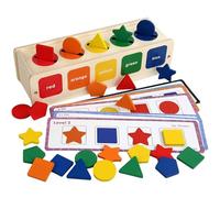Bkljkf Juguete de Puzzle de Emparejamiento para Niños,Entrenador de Pensamiento Lógico de Madera | Juego de Aprendizaje Temprano de Emparejamiento y Clasificación - para Casa, Aula, Niños y Niñas