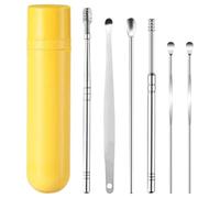 Bkljkf Limpiador De De Oídos - Cuchara Para Cerumen Con Diseño De Cepillo De 360 Grados - Herramientas De Eliminación De Cerumen Con Palillo | Para Mujeres Niños Niñas Jóvenes Adolescentes Hogar