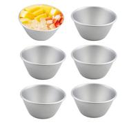 Bkljkf Molde para pudín, 5 tazas de soufflé, moldes para hornear | Moldes reutilizables para postres, pudín, soufflé, flan y más