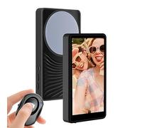 Bkljkf Pantalla para selfie, obturador remoto inalámbrico, espejo para cámara trasera, accesorios para smartphone portátil para grabación de vídeo, fotografía y vlogging