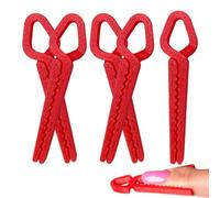 Bkljkf Protector de cutículas para esmalte de uñas, 5 unidades, clips de protección para dedos, a prueba de fugas, para mujeres y niñas, con impresión 3D para el hogar, salón de uñas, viajes, fiesta