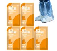 Bkljkf Protector de lluvia para zapatos, antideslizantes, impermeables, 10 unidades, transparente, reutilizable, resistente, para mujer, hombre, exterior, senderismo, construcción de bicicleta