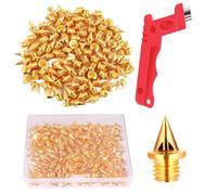 Bkljkf Puntas de 1/4 Pulgadas para Pistas, Puntas de Golf de Acero Inoxidable, con de Almacenamiento, Accesorios Deportivos para Actividades al Aire Libre