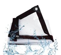 BKOOKYY Lonas Impermeables Transparente 3.5x9m, Lona Exterior con Ojales, Toldo Impermeable Transparentes, A Prueba De Lluvi Resistente Al Polvo, para Plantas Invernadero Jardines