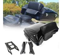 BKQCVY Accesorios Pestillos Negros, Bolsa Trasera De Afeitar, Caja Superior para Maletero, Paquete Tour Pak, Respaldo para H&Arley D&avidson Street Glide Ultra Electra CVO