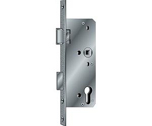 BKS - Cerradura de puerta de cristal para embutir PZW 20/40/72/8mm DIN recta plata ktg