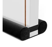 BKSAI Burlete de puerta de doble cara para la parte inferior de la puerta, burlete de puerta no adhesivo, bloqueador de relleno de huecos debajo de la puerta, insonorización de puerta, mantiene el