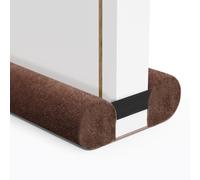 BKSAI Burlete para puertas sin dejar residuos, 60-110 cm, cortavientos, protección contra el frío, protección acústica, para el suelo de la puerta, tope de aire