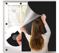 BKSAI Estor Opaco Magnético para Ventana, Cortina Opaca sin Taladrar, Protección Solar, Estor Blackout Portátil para Camper, Oficina, Dormitorio y Salón (130x145CM)