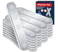 BKSAI Imanes Adhesivos Iman Adhesivo No se Rompen Fácilmente Potentes Imanes Neodimio Iman Juego de Magnético Tiras para para Refrigerador / 24Pzs N33-Sujete 450G / Componentes de Fijación