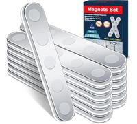 BKSAI Imanes Adhesivos Iman Adhesivo No se Rompen Fácilmente Potentes Imanes Neodimio Iman Juego de Magnético Tiras para para Refrigerador / 12Pzs N40-Sujete 600G / Componentes de Fijación