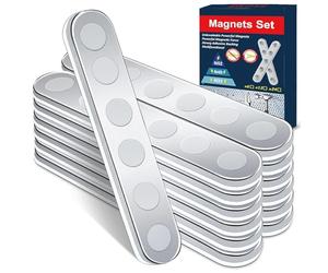 BKSAI Imanes Adhesivos Iman Adhesivo No se Rompen Fácilmente Potentes Imanes Neodimio Iman Juego de Magnético Tiras para para Refrigerador / 12Pzs N52-Sujete 1500G / Componentes de Fijación