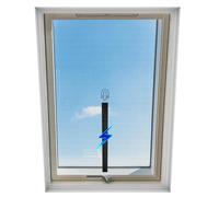 BKSAI Mosquitera para Ventana Autoadhesiva Anti Insectos Cortable Individualmente a Medida para Todas Las Ventanas de hasta (Negro, 130X150CM 1PCS)