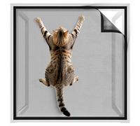 BKSAI Mosquitera Ventana Resistente Gatos Mosquitera Recortable sin Taladrar Reforzada Red Ventana Protección Gatos, 100 * 130cm Mosquitera Resistente a Arañazos Malla para Ventana Anticaída Mascotas