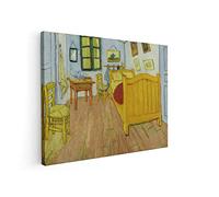 BKstuff - Cuadro en Lienzo Canvas Impresión Vincent Van Gogh (35x50cm, El dormitorio en Arlés, Vincent Van Gogh)