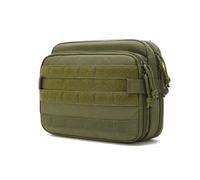 BKUANE Bolsa de gimnasio para hombre, bolsa de herramientas de viaje al aire libre, bolsa de herramientas de doble capa, práctica bolsa de almacenamiento de herramientas, Verde militar, Talla única