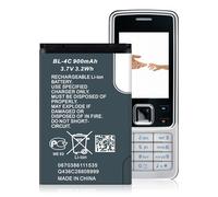 BL-4C - Batería de ion de litio de repuesto para Nokia 6101, 6102, 6103, 6125, 6131, 6136, 6170, 6260, 6300, 6300i, batería recargable compatible con
