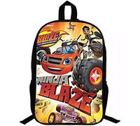 Bl-aze & The Mon-Ster Machines Mochila escolar de dibujos animados anime para estudiantes, duradera, impermeable, ajustable, mochila escolar primaria, 2, 27 * 14 * 35 cm (13 Zoll), Rucksack