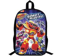 Bl-aze & The Mon-Ster Machines Mochila escolar de dibujos animados anime para estudiantes, duradera, impermeable, ajustable, mochila escolar primaria, 7, 27 * 14 * 35 cm (13 Zoll), Rucksack