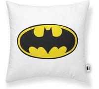 BELUM | Funda de cojín 100% algodón Batman White A 45x45cm, Funda de cojín Suave, Funda de cojín de Varios tamaños, Funda de cojín Multicolor