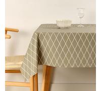 BL BELUM | Mantel Antimanchas 250x140 cm algodón Tacto extrasuave Limpieza fácil y rápida - Mantel Impermeable Verde Diseño Premium Interior y Exterior 100% Made in Spain