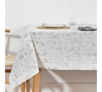 BL BELUM | Mantel Antimanchas Tamaño 200x160 cm - Mantel Antimanchas Tacto Extrasuave Color Gris Alma - Mantel Antimanchas Acacia 100% Made in Spain