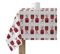 BL Belum Mantel Navidad 300x140 cm 100% algodón resinado Antimanchas (Tacto no plastificado) Modelo Merry Christmas 15