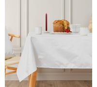 BL BELUM | Mantel Navidad Antimanchas Jacquard Hilo Plateado Christmas Night Plata Lurex Tamaño 300X155 cm Tacto Extrasuave - Mantel Navidad Oro y Plata 100% Made in Spain