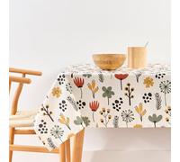 BELUM | Mantel NO Hule Paola 1, Mantel 200x140cm, Mantel Antimanchas resinado, Mantel Antibacteriano, Mantel Fabricado Tejido orgánico, Mantel 100% algodón orgánico