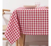 BL BELUM | Mantel Vichy Rojo Impermeable Tamaño 300x140 cm 100% Algodón - Manteles Cuadros Tacto Extrasuave 100% Made in Spain Certificado OEKOTEX100