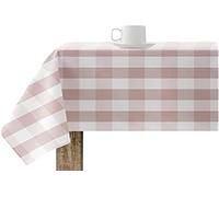 BL BELUM | Mantel Vichy Rosa Antimanchas algodón 100x140 cm Tacto Extrasuave - Mantel Cuadros Impermeable, Antibacteriano y ecológico, Ideal para Interior y Exterior