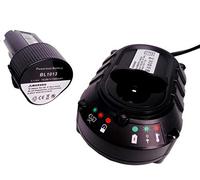BL1013 - Batería de repuesto para Makita (10,8 V, con cargador DC10WA) | Compatible con batería Makita 10,8 V 194550-6 194551-4 194588-1 195332-9 BL1013 BL1014 DF030D DF330D LCT203W TD090D