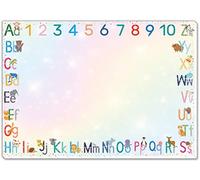 blaash® ABC Protector de escritorio de papel DIN A3 Gitzer, 25 hojas, bloc con mucho espacio para pintar, escribir o garabatear, base de escritorio para niñas y niños, ABC