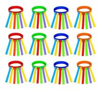 Blablablalu Catch Tail Game Belt 12pcs Fun Actividades al Aire Libre Juegos interactivos de día de Campo para niños para reuniones, Parques, reuniones, Fiestas de cumpleaños, Campamento