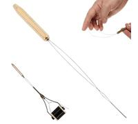 Blablablalu Fly Tying Tools Sturdy Stainless Steel & Brass Fly Tying Bobbin Bait Hook Binding Tool Outdoor Fishing Lure Making ToolFly Tools