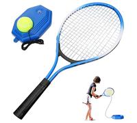 Blablablalu Reboundador de práctica de Tenis 1 Conjunto de Tenis Integral de Incluye balón de Cuerda, Base y Base y Raqueta más rellena para la práctica al Aire Libre
