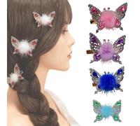 Blaciokamith Flying Butterfly Hairpin, Moving Butterfly Hair Clips, Butterflys Hair Clips Moving Wings, Flying Butterflys Hair Accessory, Cute HairClips for Girls (B)
