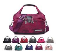 Blaciokamith Soft Side Lightweight Underseat Tote Bag, Multi-Pocket Anti Theft Waterproof Handbag Crossbody for Women (Camouflage Rose)