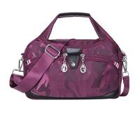 Blaciokamith Soft Side Lightweight Underseat Tote Bag, Multi-Pocket Waterproof Anti-Theft, Simple Waterproof Crossbody (dark purple)