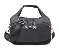 Blaciokamith Soft Side Lightweight Underseat Tote Bag, Multi-Pocket Waterproof Anti-Theft, Simple Waterproof Crossbody (dark gray)