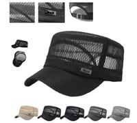 Blaciokamith Summer Hat, Summer Quick Dry Breathable Outdoor Hats, Blaciokamith Sun Hat, Mesh Outdoor Hats in Summers (Black)