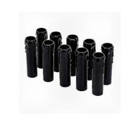 (Black) 10 Pieces of Plastic Drip Candle Tubes Suitable for Chandelier Light Bulb Protection Covers