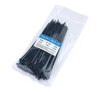(Black)100pcs/set Cable Ties Self-locking Good Insulation 7 Colors Heavy Duty Cable Ties For Home - RiRi